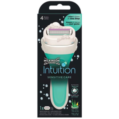 Бритва Wilkinson Sword Intuition Sensitive Care, станок + 1 змінний картридж